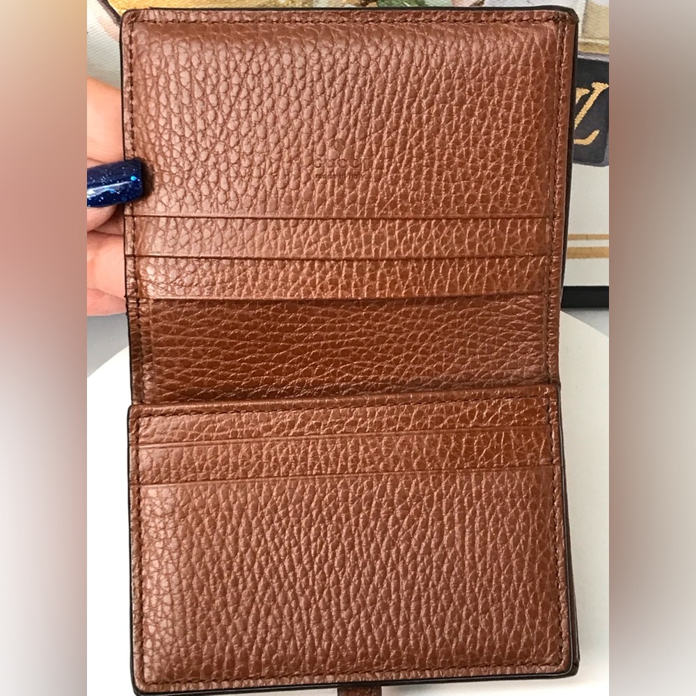 ‼️SOLD‼️GUCCI Jackie 1961 Denim Compact Card Wallet 😍🔥 - Picture 6 of 17